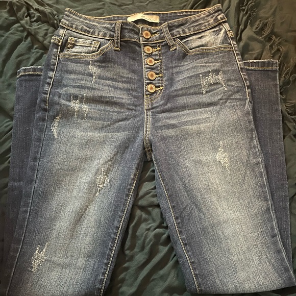 🌟Bundle of three jeans Hollister, Levi’s, Kankun Jeans Bundle Size 27 Lot - Picture 7 of 8